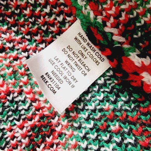 Merry Wear UGLY Christmas Tree Ornaments Knit Skirt Size M - Picture 3 of 8